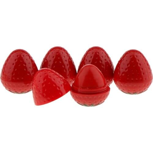 5 Pack Beauty Long-lasting Skin Care Fruity Lip Balm Moisturizing Anti Cracking Strawberry