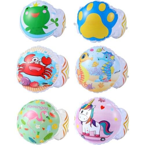 Pool Buoys Baby Swimming Ring Arm Inflatable Circle Pool Float Swim Training Flamingo Unicorn Dinosaur Pool Party Toys