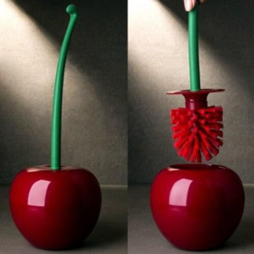 Cherry Shape Clean Tool Toilet Bathroom Toilet Brush Cleaning Toilet Brush Bathroom Supply Tool Durable