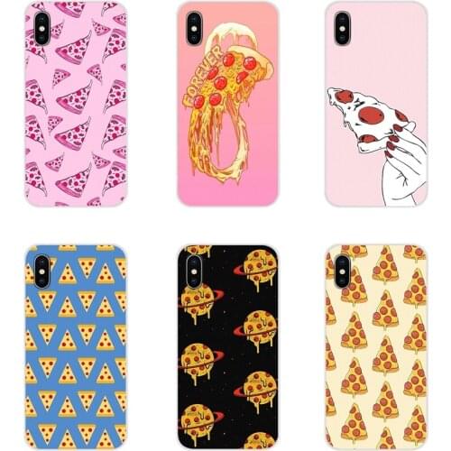 For Apple iPhone X XR XS 11Pro MAX 4S 5S 5C SE 6S 7 8 Plus ipod touch 5 6 pink pizza I love pizzac Accessories Phone Shell Cases