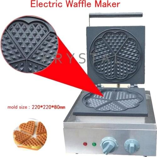 Electric Waffle Maker Heart Shape Waffle Making Machine Muffin Cake Heating Plate Heating Machine FY-215