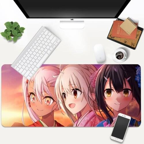 Fate kaleid liner Prisma Illya Computer Laptop Anime Mouse Mat XL Large Gamer Keyboard Desk Mat Takuo Computer Tablet Mouse mat
