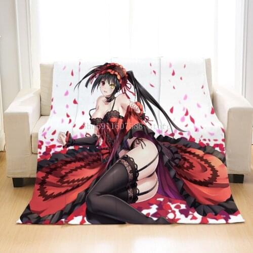 3D Printed Anime Sexy Girls Blanket Adult Fashion Decor Home Office Washable Flannel Blanket For Kids Adults Cute Fleece Blanket
