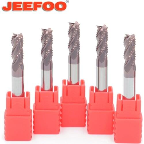 Roughing End Mill Metal Cutter HRC55 4 Flutes Cnc Endmill Alloy Carbide Tungsten Steel Milling Cutter Roughing End Mills 6mm