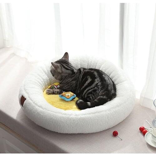 Cute Dog Cat Nest Cartoon Nest Four Seasons Material Sleeping Bag Pet Cushion Puppy Kennel Novelty Pet Mat Cat Blanket