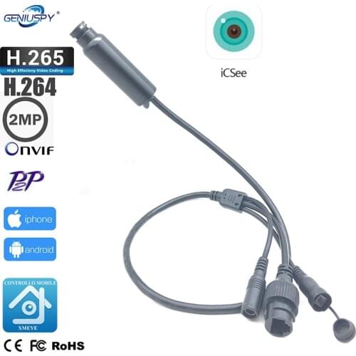 XMEYE 1080P Mini Surveillance Network IP Camera Onvif P2P Web Micro IP Camera Mini Bullet For Industry Private Police Mine