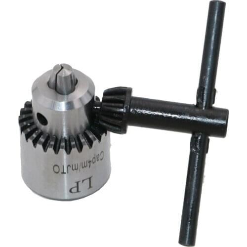 4Pcs High-Carbon Steel Miniature Motor Drill Chuck Clamping 0.3mm-4mm With Drill Chuck 5MM Clamp Connection Shaft And Wrench