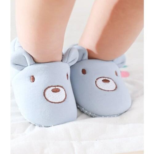 Baby Cartoon Floor Socks Shoes Non-Slip Prewalker Autumn Winter Girls Boys Sandalen Rubber Sole Indoor Infant Walkers Shoes