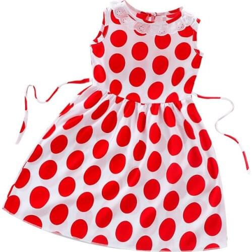2021 New Summer Fashion Girls Dresses Cotton Pricess Party printing Kids Clothing Childens Kids sleeveless Dresses 3-8Y