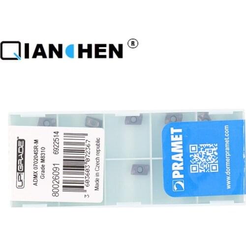 Authentic original PRAMET ADMX070204SR-M M8310 CNC square shoulder milling cutter insert Ten pieces of a box