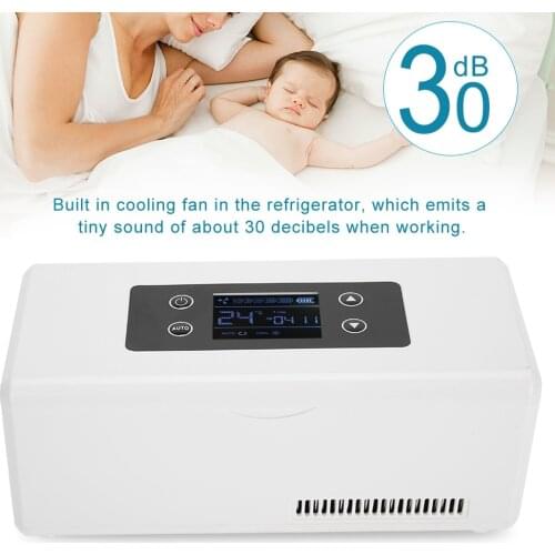 Portable Mini Insulin Refrigerator Cooler Medical Travel Cooling Case 220V USB Cable Tool