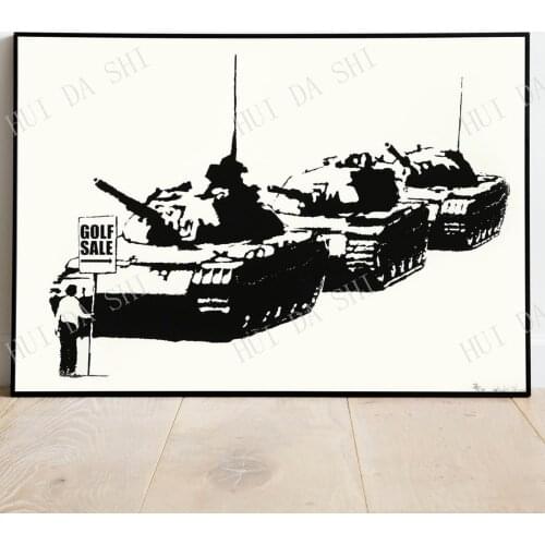 Golf Sale - Banksy Art Print, Banksy Art Poster, Banksy wall art, Digital Art Print, Art Print, Contemporary Art Poster