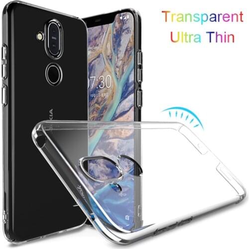 Transparent Back Cover for Nokia 8.1 Nokia X7 2018 TA-1131 Soft Clear TPU Prime Durable Ultrathin Silicone Protection Phone Case