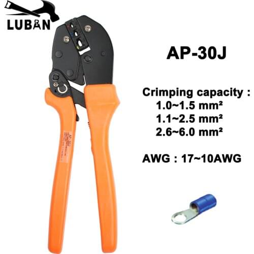 AP-30J EUROP STYLE RATCHET crimping tools 0.5-6mm2 crimping plier multi tool tools hands