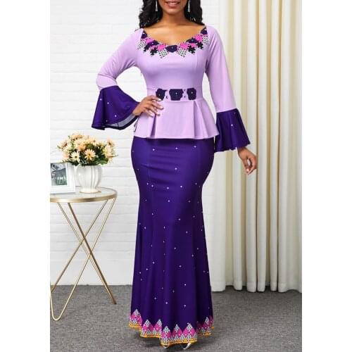 S-5XL Plus Size African Long Dresses For Women 2020 African Clothes Africa Dress Dashiki Ladies Clothing Ankara Africa Dress