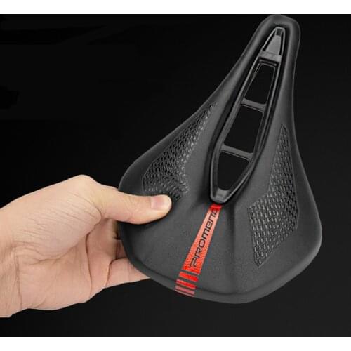 PROMEND Bicycle Seat Saddle MTB Road Bike Saddles Mountain Bike Racing Saddle PU Breathable Soft Seat Cushion