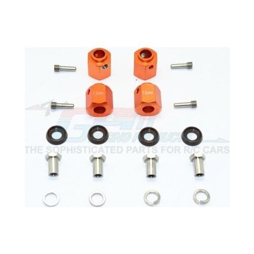 ALLOY HEX ADAPTERS 12MM THICK-SET TRX4010/12MM FOR 1/10 SCALE TRX-4 TRX4 82056-4 DEFENDER TRAIL CRAWLER