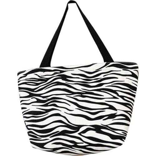 Bag Womens New Lunch Box Handbag Canvas Bag Zipper Bag With Rice Bag Fashion Shopping Large Capacity Bag