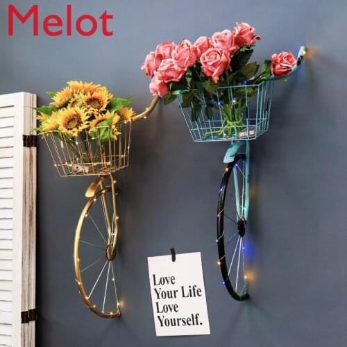 Retro Industrial Style Bar Wall Bicycle Ornaments Wall Surface Decorations Wall Decoration Net Coffee Creative Wall Decoration