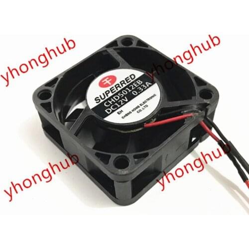 SUPEREED CHD5012EB DC 12V 0.33A 2-wire 50x50x20mm Server Cooling Fan