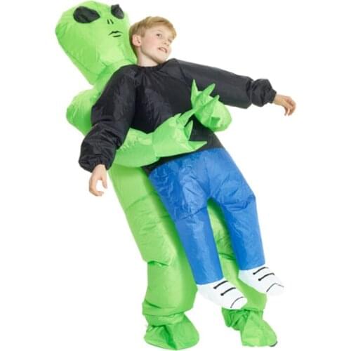 Funny Green Ghosts Hugs Inflatable Costumes Kid Carnival Holiday Boy Inflatable Clothes Spoof Performance Show Clothing C78111CH