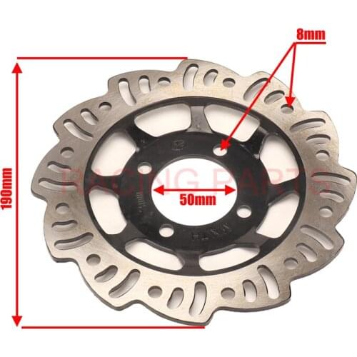 Motorcycle Parts 190mm Rear Brake Disc Brake Rotor For Small Off-road Motorcycle Dirt Pit Bike Free Shipping