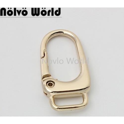 10-50 pieces 44*13mm 3 colors samll and light alloy snap hook for chain purse girls shoulderbag clasp clip bag hardware
