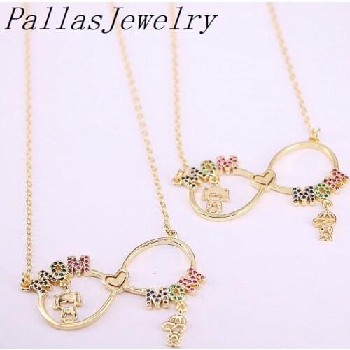 10Pcs cz micro pave charm pendant cz letter MOM jewelry Necklace,Mothers Day gift