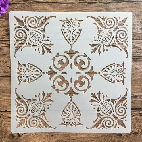 30 * 30cm Mandala Geometry DIY Layering Stencils Wall Painting Scrapbook Coloring Embossing Album Decorative Template for walls