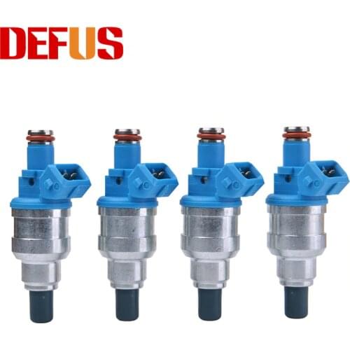4x 370CC Bico Blue Fuel Injector Nozzle For Racing Modified Cars B16 B18 B20 D16 D18 F22 H22 H22A 370CC Flow Capacity Injection
