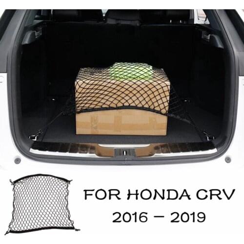 For Honda CRV CR-V 2017 2018 2019 Trunk Rear Storage Cargo Luggage Elastic Mesh Net Holder With 4 Hooks Pocket Kit