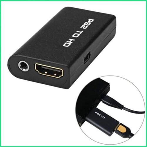 For PS2 To HDMI-compatible 480i/480p/576i Audio Video Converter Adapter With 3.5mm Audio Output Supports For PS2 Display Modes