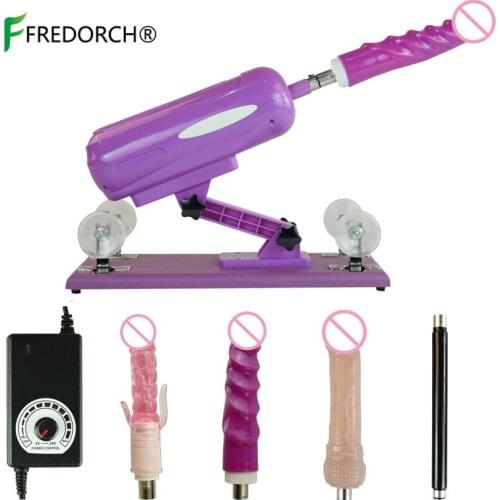 F2 Popular Sex Machine Vibrator Female Masturbating Dildos with 5 Attachments Automatic Sex Machines for Women Sex Products