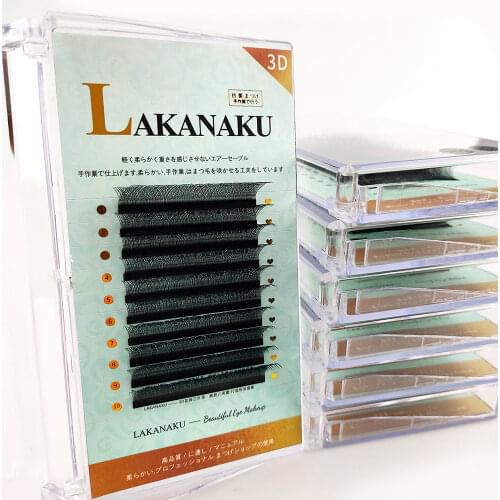 Abonnie Private Label 3D W Shaped Faux Russian Eyelashes Extension Clusters Volume Lashes Extension W Shapes False Mink Makeup