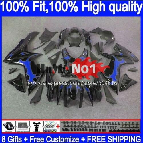 Injection For SUZUKI K11 GSXR 750 600 2011 2012 2013 2014 2015 2016 18MC.121 Blue flames GSXR600 GSXR750 11 12 13 14 15 Fairing