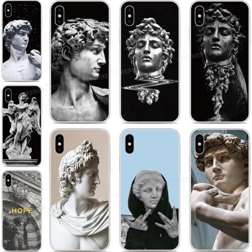 Art David Statue Soft TPU Phone Case For OnePlus 8 Pro 5G OnePlus8 Fundas For OnePlus One 6 7 7T Pro Capa Silicone Back Cover