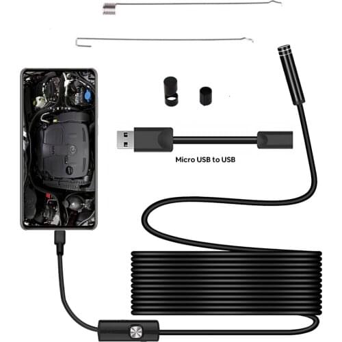 New 1m For Android WIFI Endoscope Waterproof Borescope Inspection Camera 8 LED a long effective focal length