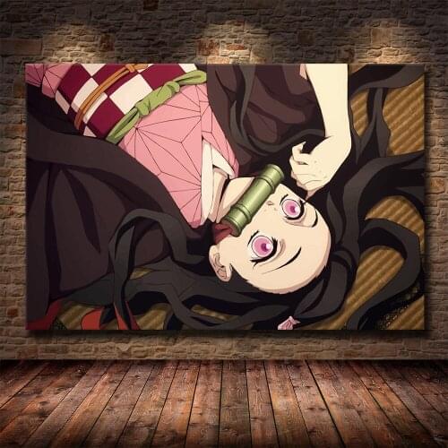 Home Decoration Painting Demon Slayer Kimetsu No YaibaHD Print Modern Poster Canvas Cuadros Anime Modular Picture For Corridor