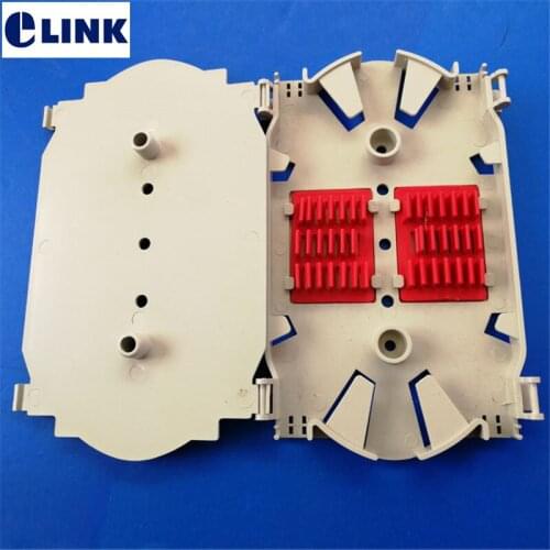 20pcs 12 cores fiber splice tray red holder inside high quality ftth cassette splice tray used in outdoor/indoor patch panel