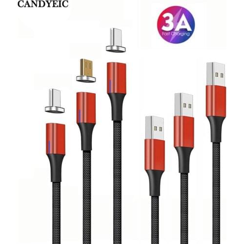 CANDYEIC USB a to usb c Magnetic Cable for Huawei nova 6/nova 6 SE Data Charging Cable fast charging type c