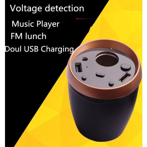 Multi-function QC 3.0 car dual fast Dual USB Cup Charging Voltage Current Display
