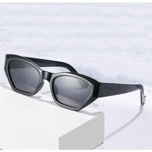 New trendy small frame sunglasses women fashion polygon cat eye sunglasses colorful jelly color wild street driving glasses