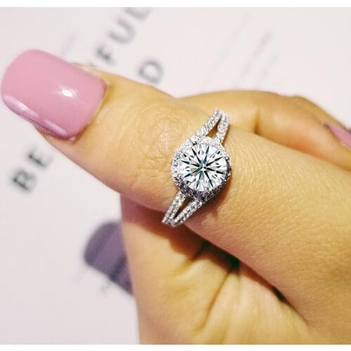 Solid Real rings rings for women wedding engagement Gothic jewelry R1091