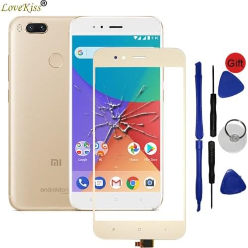Mi A1 Front Panel For Xiaomi Mi 5X A1 Touch Screen Sensor Mi A1 LCD Display Digitizer Glass Cover Touchscreen Replacement Tools
