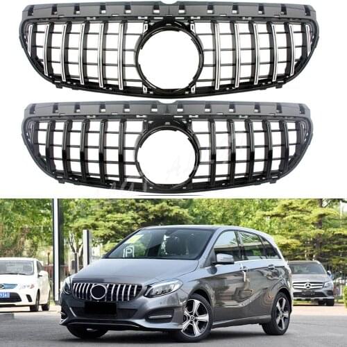 Front Racing Grille Facelift Bumper Center Grill For Mercedes-Benz B-Class W246 2015 2016 2017 2018 2019 GTR