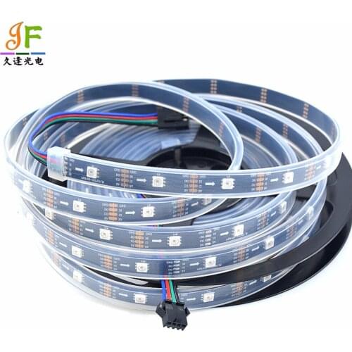 50M 10X5M SK9822 30Leds/M Addressable 5050 RGB full color flexible led pixel strip IP65 IP67 with DATA and CLOCK seperately