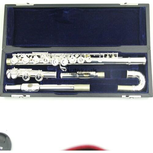 16 open hole silver plated flute with Split E mechanism offset