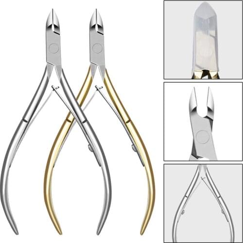Professional Cuticle Scissor Fingernail Cuticle Nipper Trimming Stainless Steel Nail Clipper Cutter Plier Manicure Tool