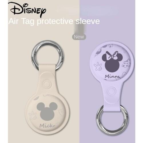 Disney Mickey Minnie is suitable for AirTag anti-lost device collar positioning tracker key tag buckle hanging collar silicone
