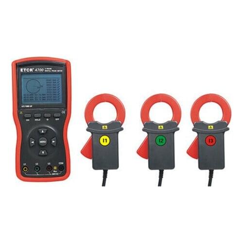 ETCR4700 Three Phase Digital Phase Volt-Ampere Clamp Current Meter